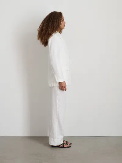 Shop Alex Mill Riley Pant In Linen In Off White