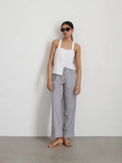 Alex Mill Riley Pant In Blue/white