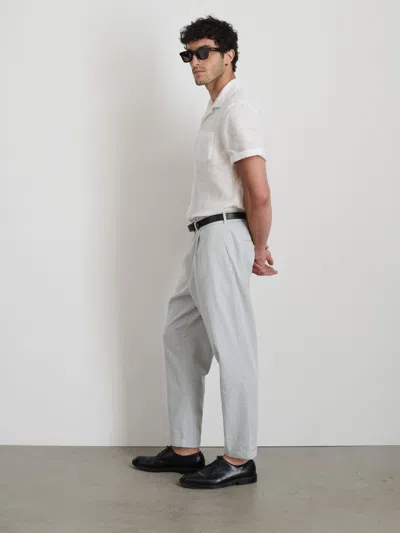 Alex Mill Standard Pleated Pant In Seersucker In Light Blue