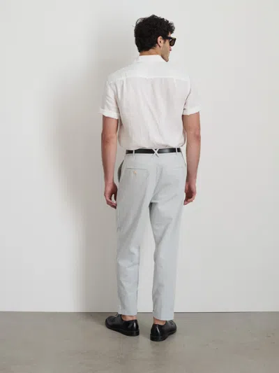 Alex Mill Standard Pleated Pant In Seersucker In Light Blue