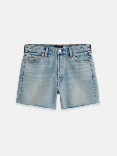 Shop Alex Mill Stella Denim Short In Barcelona Light Wash