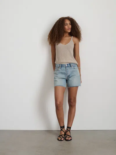 Shop Alex Mill Stella Denim Short In Barcelona Light Wash