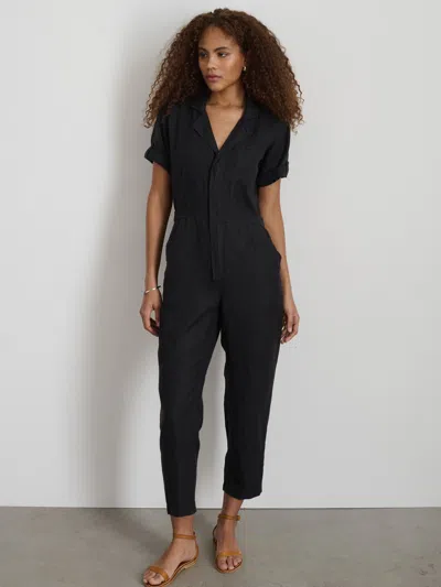 Alex Mill Summer Jumpsuit In Linen In Black