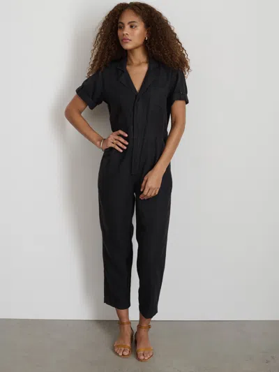 Alex Mill Summer Jumpsuit In Linen In Black