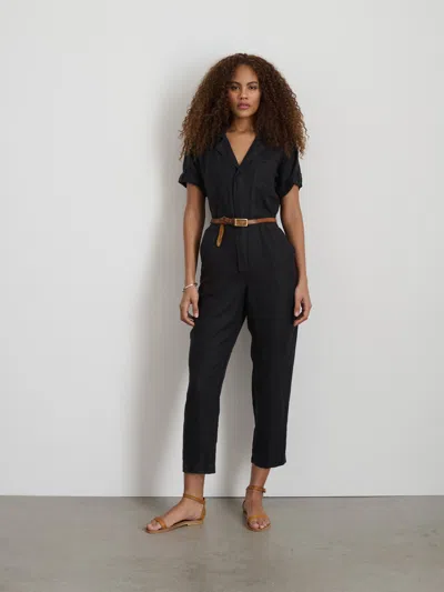 Alex Mill Summer Jumpsuit In Linen In Black