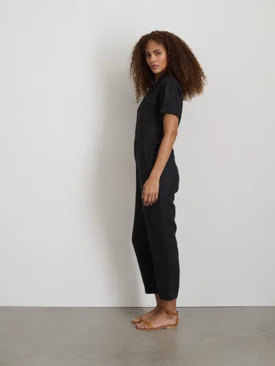 Alex Mill Summer Jumpsuit In Linen In Black