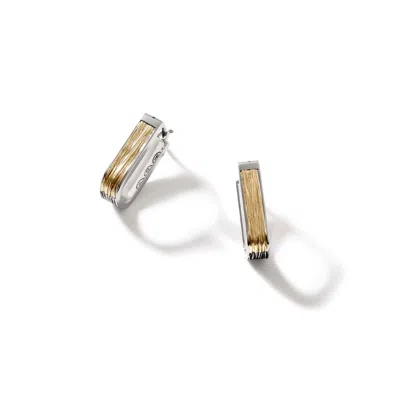 Shop John Hardy Bamboo Hoop Earring In Sterling Silver & Gold