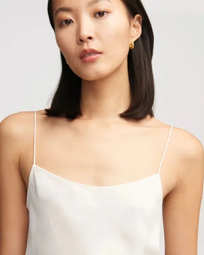 Shop Argent Camisole In Matte-side Silk Charmeuse In White