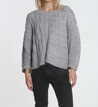 Shop Label+thread Shiloh Medley Scoop Sweater In Grey