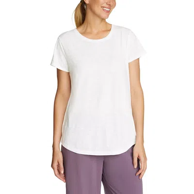 Shop Eddie Bauer Women's Tryout Short-sleeve Crew T-shirt In White