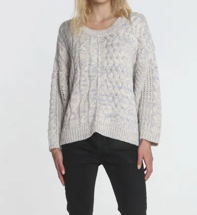 Shop Label+thread Shiloh Medley Scoop Sweater In Dune In Multi
