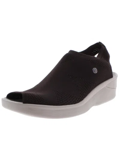 Shop Bzees Secret Womens Sock Slingback Sport Sandals In Brown