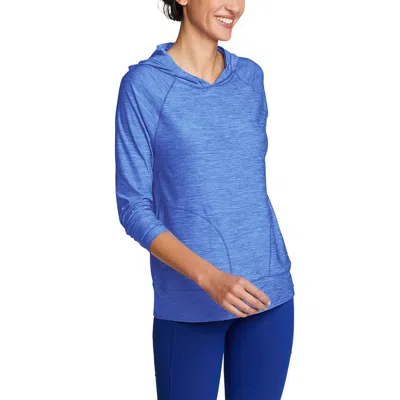 Shop Eddie Bauer Women's Compass Essentials Long-sleeve Hoodie In Blue