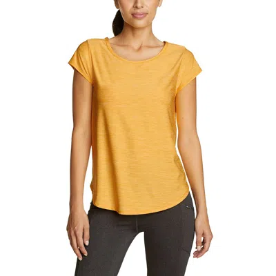 Shop Eddie Bauer Women's Compass Essentials Short-sleeve T-shirt In Yellow