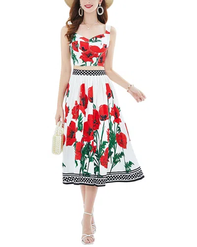 Shop Kaimilan 2pc Top & Skirt Set In Red