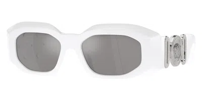 Shop Versace Men's 54 Mm White Sunglasses