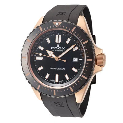 Shop Edox Men's 44mm Automatic Watch In Black