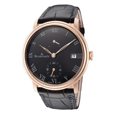 Shop Blancpain Men's 42mm Manual-wind Watch In Black