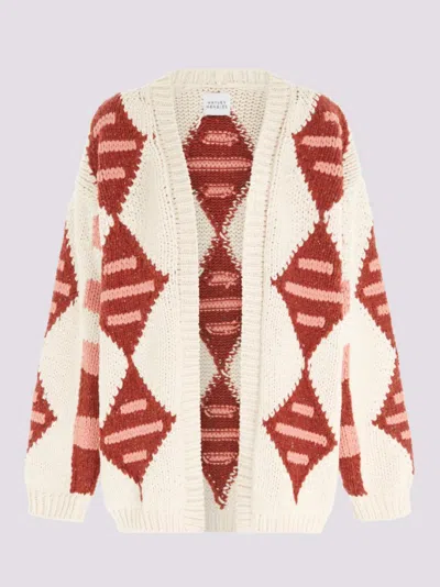 Shop Hayley Menzies Cotton Intarsia Cardigan In Nomad In Beige
