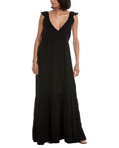 Shop Lamade La Made Gauze Maxi Dress In Black