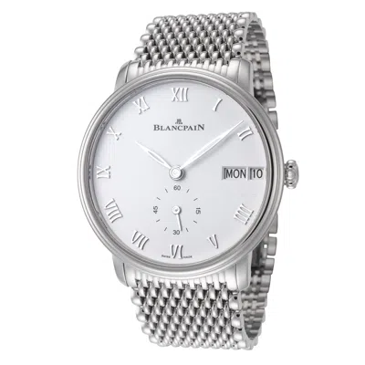 Shop Blancpain Men's 40mm Automatic Watch In Silver