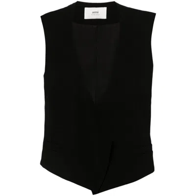 Shop Ami Alexandre Mattiussi Ami Paris Outerwears In Black