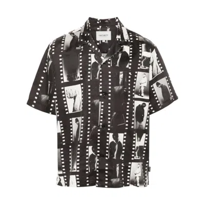 Shop Carhartt Wip Shirts In Black/white
