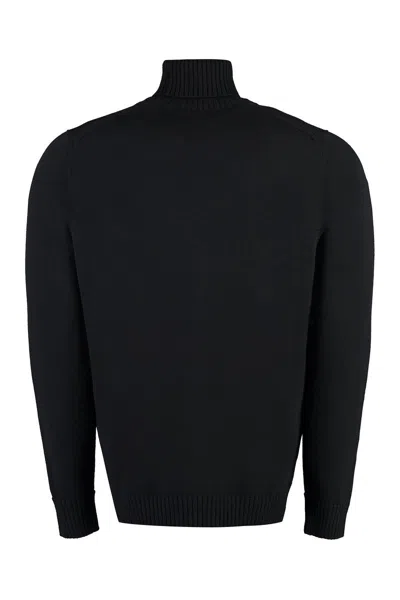 Shop Drumohr Wool Pullover In Black