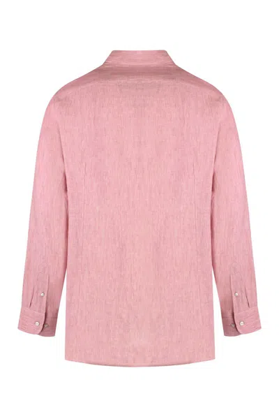 Shop Etro Ìlinen Shirt In Pink