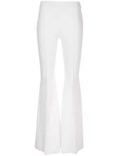 Shop Rosetta Getty Pullon Pintuck Flare Pants In White