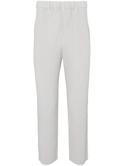 Shop Issey Miyake Homme Plissé  Pants In Gray