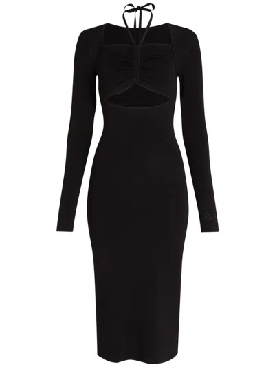 Shop Karl Lagerfeld Dresses In Black
