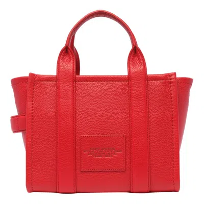 Shop Marc Jacobs The Mini Leather Tote Bag In Red
