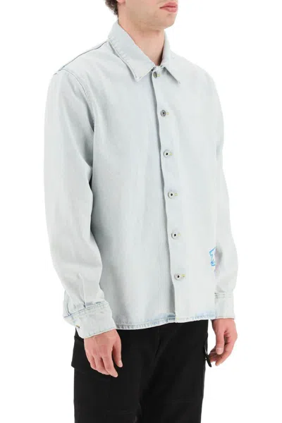 Shop Off-white Shirts In Blue
