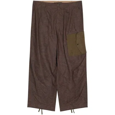 Shop Ten C Pants In Brown