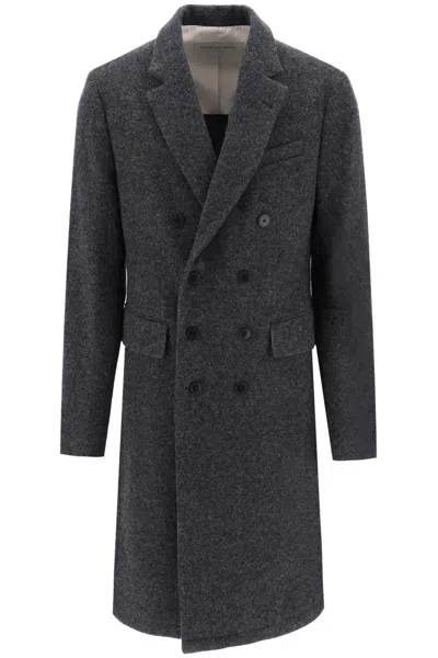 Shop Dries Van Noten Ralto Melange-effect Coat Men In Gray