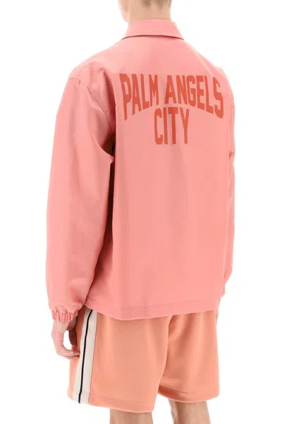 Shop Palm Angels Pa City Coach Jacket Men In Multicolor