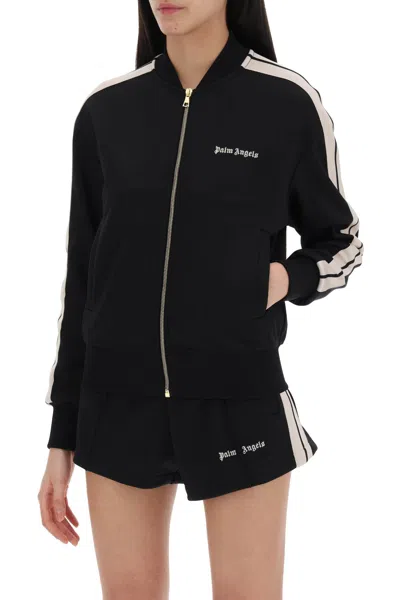 Shop Palm Angels Track Sweatshirt With Contrast Bands Women In Multicolor