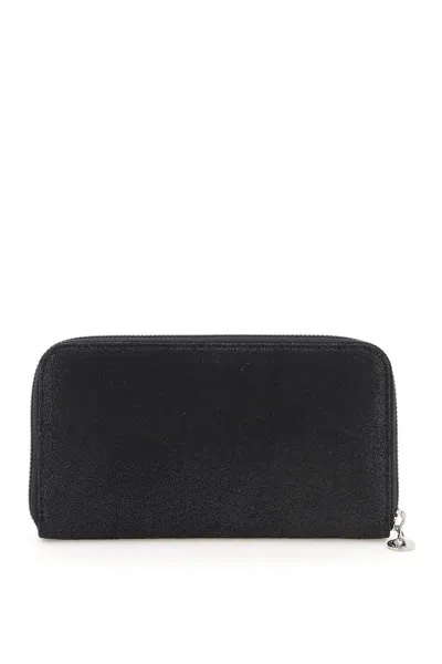 Shop Stella Mccartney Falabella Zip-around Wallet Women In Black