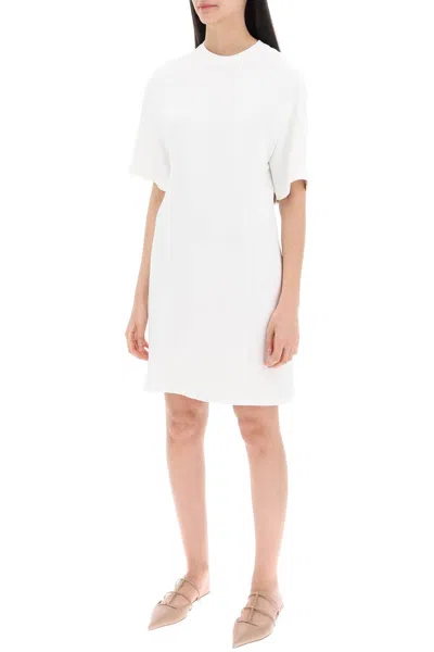 Shop Valentino Garavani "structured Couture Mini Dress In Women In Cream