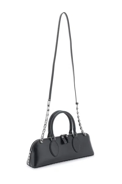 Shop Valentino Garavani Rockstud E/w Leather Handbag Women In Multicolor