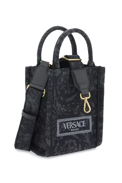 Shop Versace Athena Barocco Mini Tote Bag Women In Multicolor