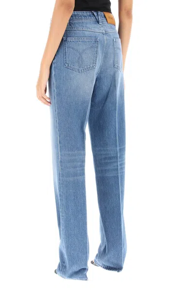 Shop Versace Boyfriend Jeans With Tailored Crease Women In Multicolor