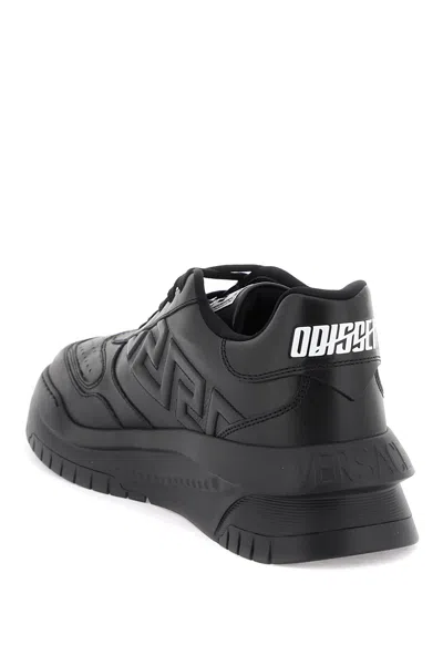 Shop Versace Odissea Sneakers Men In Black