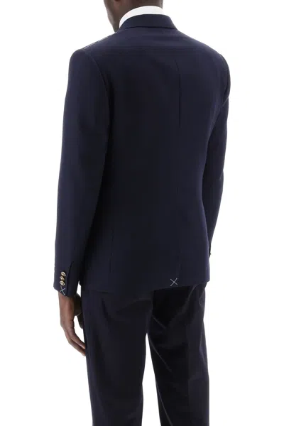 Shop Versace Tailored Jacket With Medusa Buttons Men In Multicolor