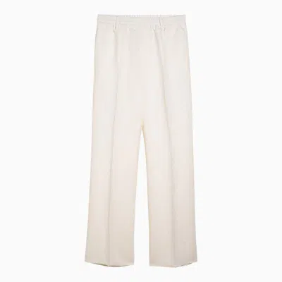 Shop Burberry Pants In White