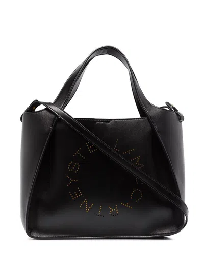 Shop Stella Mccartney Stella Logo Crossbody Bag In Black