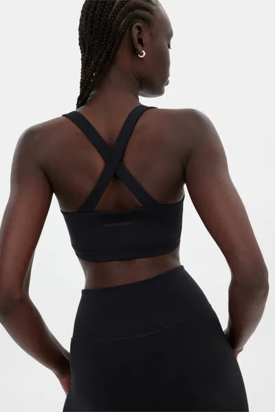 Girlfriend Collective Black Cassandra V Neck Bra