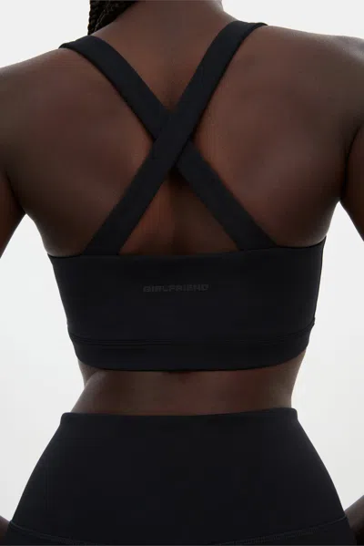 Girlfriend Collective Black Cassandra V Neck Bra