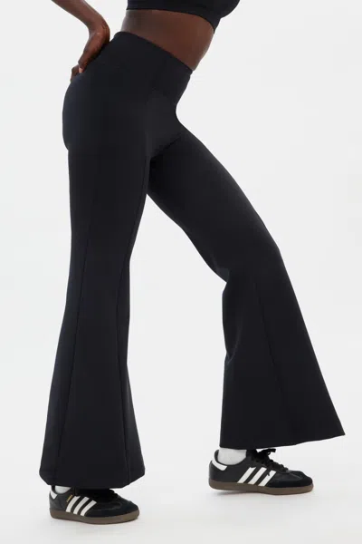 Girlfriend Collective Black Luxe Flare Legging